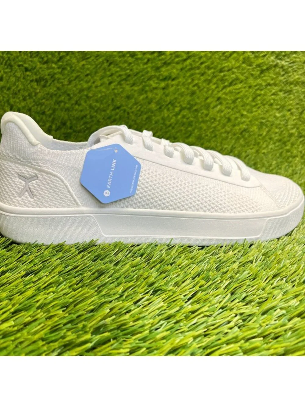 Flux Footwear Adapt Trainer White Mens Size 9 Athletic Knit Shoes Sneakers